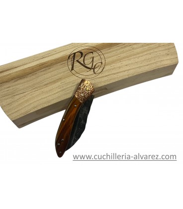Navaja artesana RGC ARIES Bufalo-Cobre/Forjada