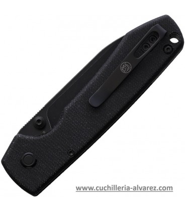 Navaja VOSTEED Raccoon Button Lock Black VOSRCSVM6