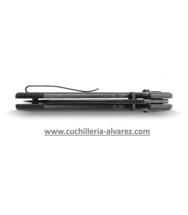 Navaja VOSTEED Raccoon Button Lock Black VOSRCVPMCK