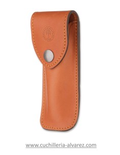 Funda Boker marron de piel francesa grande 090050BR