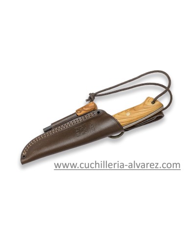 Cuchillo Joker RANGER madera de olivo con pedernal CO144-P