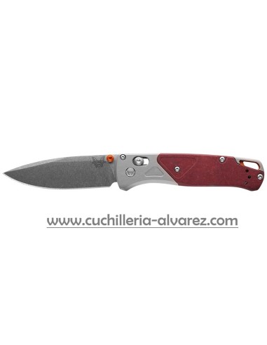 Navaja Benchmade BUGOUT ALUMINIO GRIS/REDSTONE RICHLITE 535_09