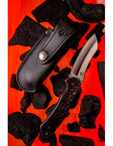 Navaja Cudeman TUNDRA Juma negra pulida con funda 346-JNF