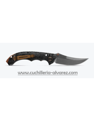Benchmade Mini Bedlam Carbon Fiber 593BK-01 con acero inoxidableCPM-S90V