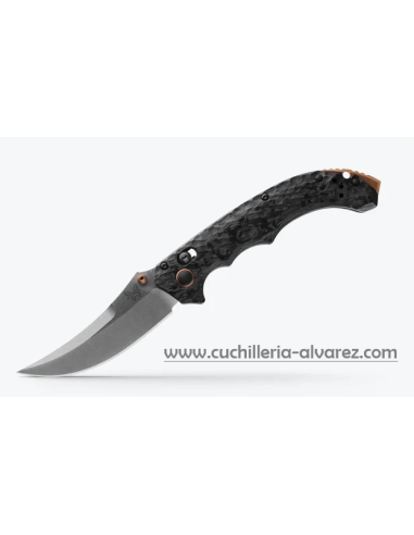 Benchmade Mini Bedlam Carbon Fiber 593BK-01 con acero inoxidableCPM-S90V