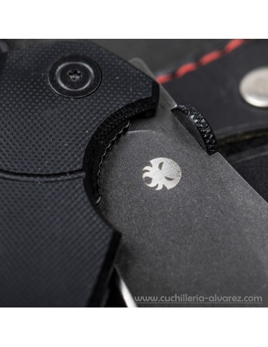 Muela VERDUGO-10G con acero D2, empuñadura de G10 negro.