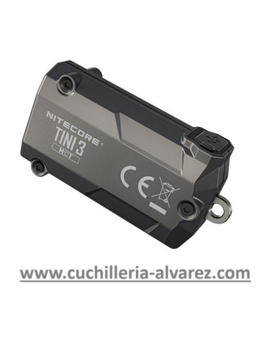 Linterna NITECORE TINI3 Grey 600 lumens NCTINI3GR