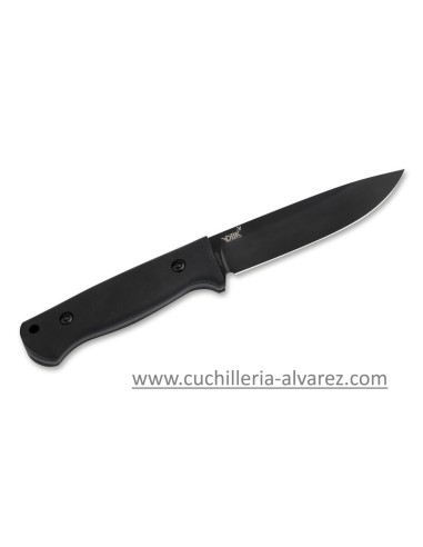 Boker Plus DBK BUSHFRIEND 2000 Allblack 121516 con acero carbonono 80 80CrV2 y empuñadira en Richlite.