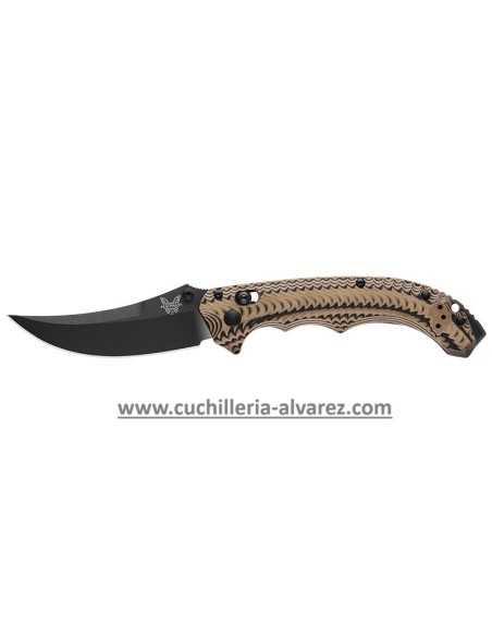 Navaja Benchmade Mini Bedlam Carbon Fiber Negro/Coyote 865BK_01