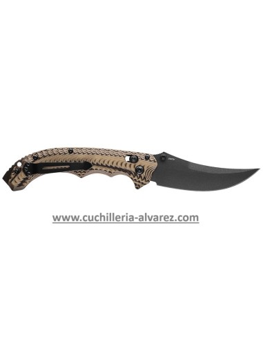 Navaja Benchmade Mini Bedlam Carbon Fiber Negro/Coyote 865BK_01