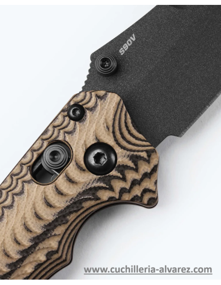 Navaja Benchmade Mini Bedlam Carbon Fiber Negro/Coyote 865BK_01