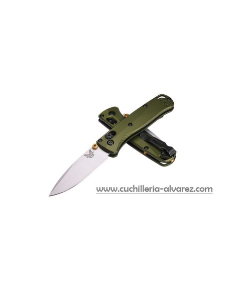 Navaja Benchmade MINI BUGOUT SAGE GREEN ALUMINIUM 533SL_10