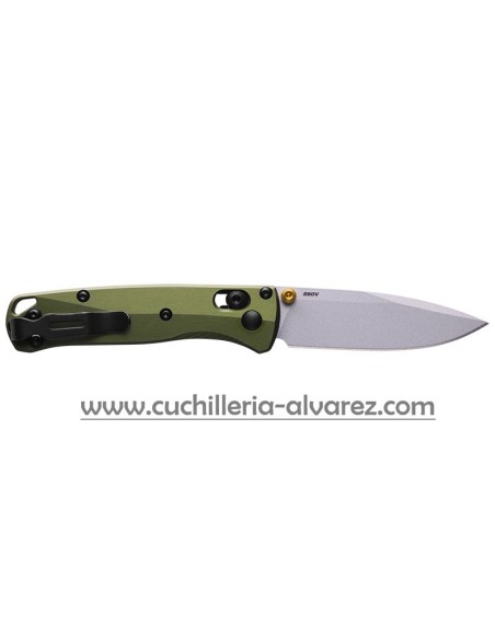 Navaja Benchmade MINI BUGOUT SAGE GREEN ALUMINIUM 533SL_10