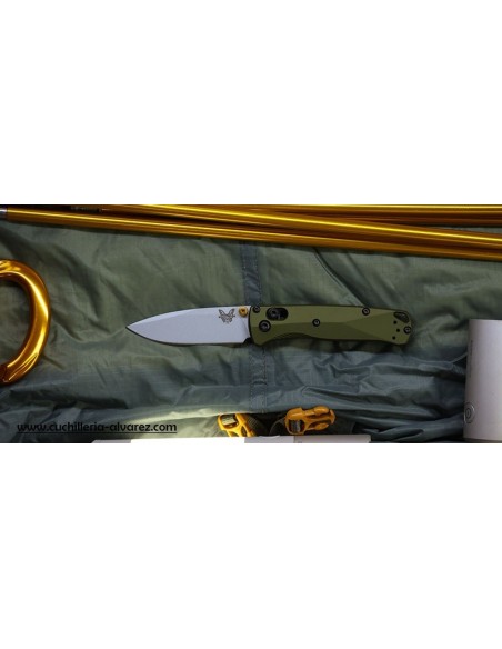 Navaja Benchmade MINI BUGOUT SAGE GREEN ALUMINIUM 533SL_10