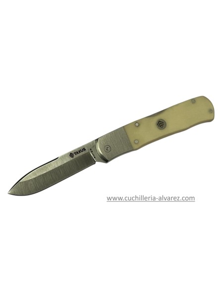 Navaja Ed. Limitada TAXUS KNIVES GENTLEMAN Blanca RWL34