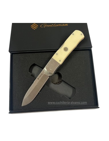 Navaja Ed. Limitada TAXUS KNIVES GENTLEMAN Blanca RWL34