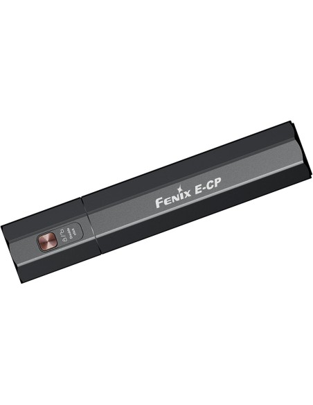 Linterna Powerbank Fenix E-CP de Alto rendimiento (Color negro), con 1600 lumens, 6 modos de iluminacion y batería recargable