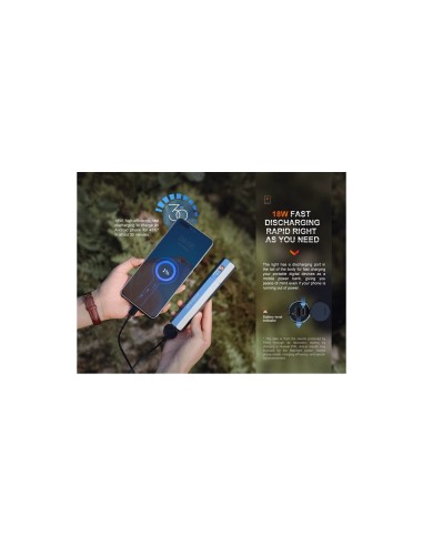 Linterna Powerbank Fenix E-CP de Alto rendimiento (Color negro)