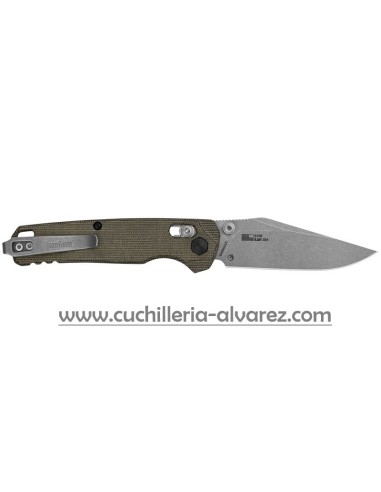 Navaja Kershaw Bel Air Micarta green KW6106
