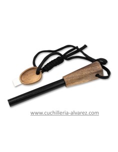 Pedernal BOKER/ Iniciador de fuego MADERA DE NOGAL 09NA008