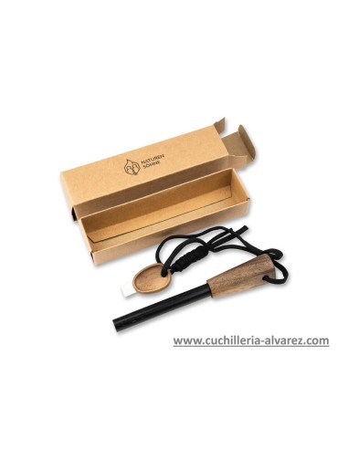 Pedernal BOKER/ Iniciador de fuego MADERA DE NOGAL 09NA008