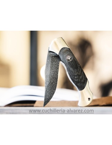 Navaja BOKER Scout Scout Bog Oak Damasco 112124DAM