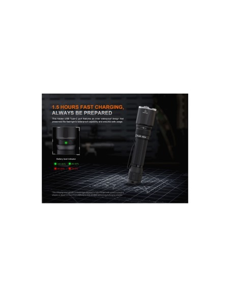 Linterna Fénix TK21R 3600 lúmenes con doble interruptor
