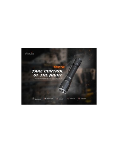 Linterna Fénix TK21R 3600 lúmenes con doble interruptor