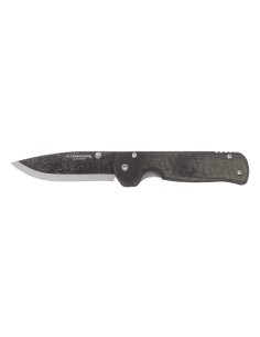 Condor Krakatoa Pliant Green army 63839 en acero con alto contenido de carbono 1095 y con empuñadura de micarta verde.