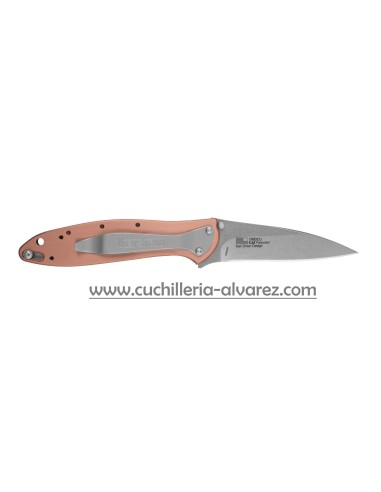Kershaw Leek Copper 1660CU con acero inoxidable CPM 154.