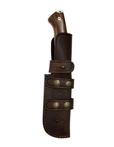 Cuchillo J&V K-9, 1466-cocobolo en Acero MOVA, empuñadura de COCOBOLO