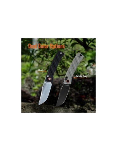 Navaja Ruike G10 Gris P856-K con hoja en acero inoxidable SANDVIK 14C28N