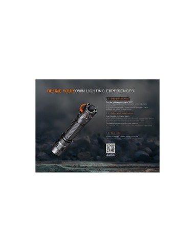 Linterna Fenix PD32R con 1400 lumens de máxima potencia, con 5 modos.