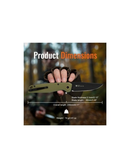Navaja Ruike G10 Verde P873-G