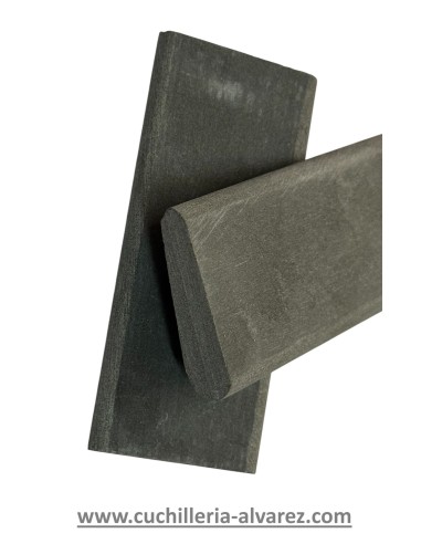 Piedra natural de los Pirineos para gubias 100X45x 6-12 mm