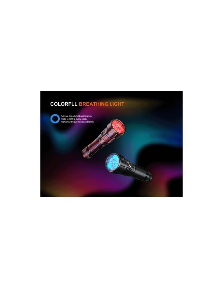 Linterna Fenix Multicolor LD36R  3600 lúmens (Recargable) de máxima potencia, con 13 modos.