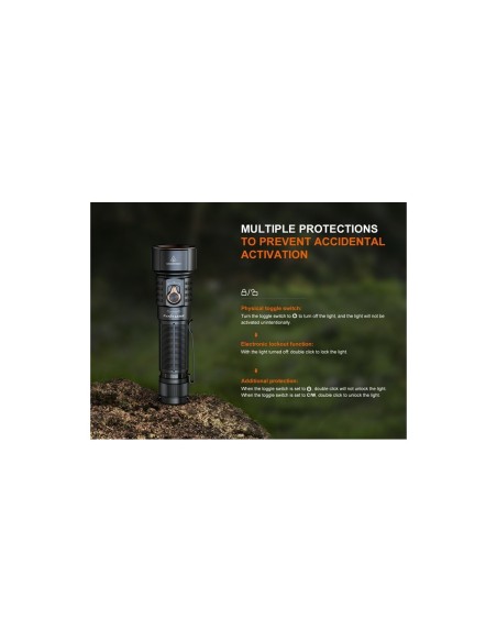 Linterna Fenix Multicolor LD36R  3600 lúmens (Recargable) de máxima potencia, con 13 modos.