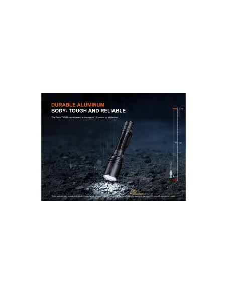 Linterna laser Fenix TK30R con potencia máxima 500 Lumens (Incluye una batería ARB-L21-6000 de 6000)