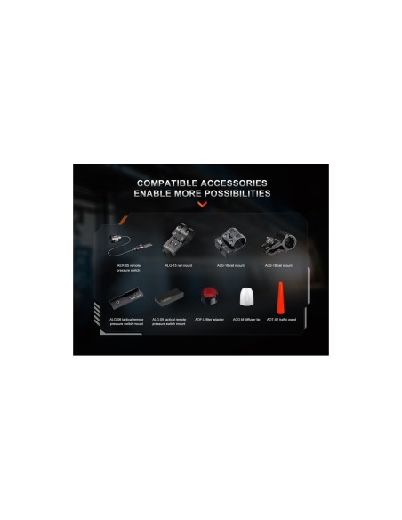 Linterna laser Fenix TK30R con potencia máxima 500 Lumens (Incluye una batería ARB-L21-6000 de 6000)
