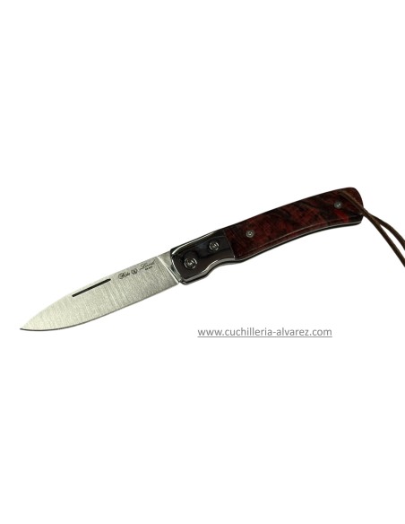 Navaja Nieto LORD Madera de haya estabilizada roja  370-V-HAYA