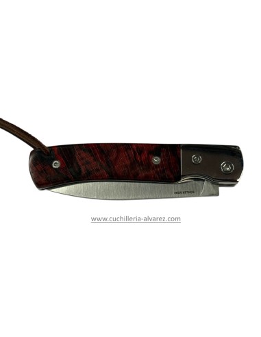 Navaja Nieto LORD Madera de haya estabilizada roja  370-V-HAYA