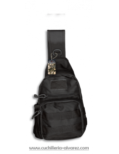 Bandolera BARBARIC NEGRA 3 LITROS 34886-NE en nylon 600D