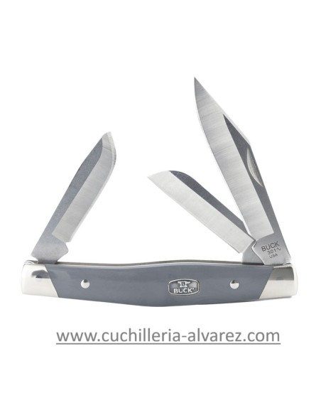 Navaja Buck STOCKMAN GRAY ACETAL COPOLYMER 420HC 301GYS2-B