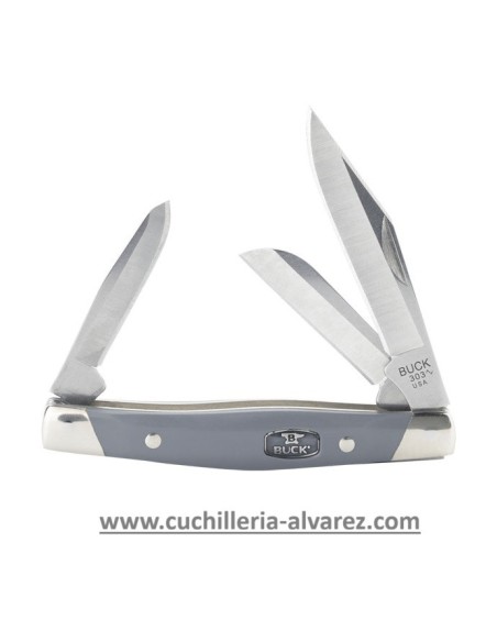 Navaja Buck CADET GRAY ACETAL COPOLYMER 420HC 303GYS2-B