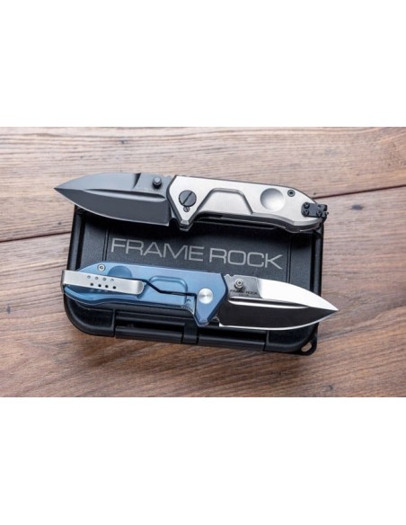 Navaja Extrema ratio FRAME ROCK TITAN BLUE/SATIN 0456/SAT/BLU