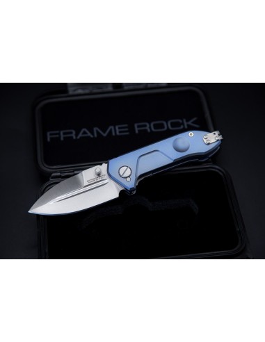 Navaja Extrema ratio FRAME ROCK TITAN BLUE/SATIN 0456/SAT/BLU