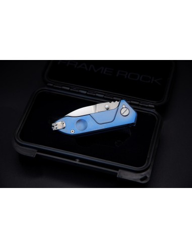 Navaja Extrema ratio FRAME ROCK TITAN BLUE/SATIN 0456/SAT/BLU