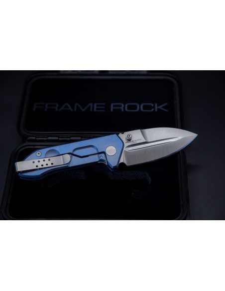 Navaja Extrema ratio FRAME ROCK TITAN BLUE/SATIN 0456/SAT/BLU