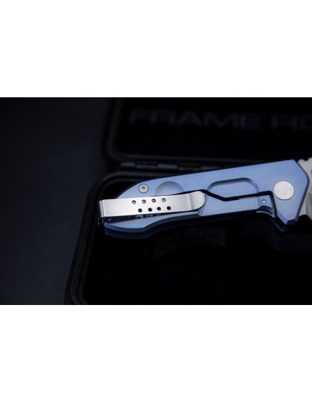 Navaja Extrema ratio FRAME ROCK TITAN BLUE/SATIN 0456/SAT/BLU