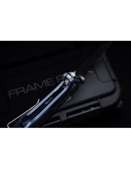 Navaja Extrema ratio FRAME ROCK TITAN BLUE/SATIN 0456/SAT/BLU